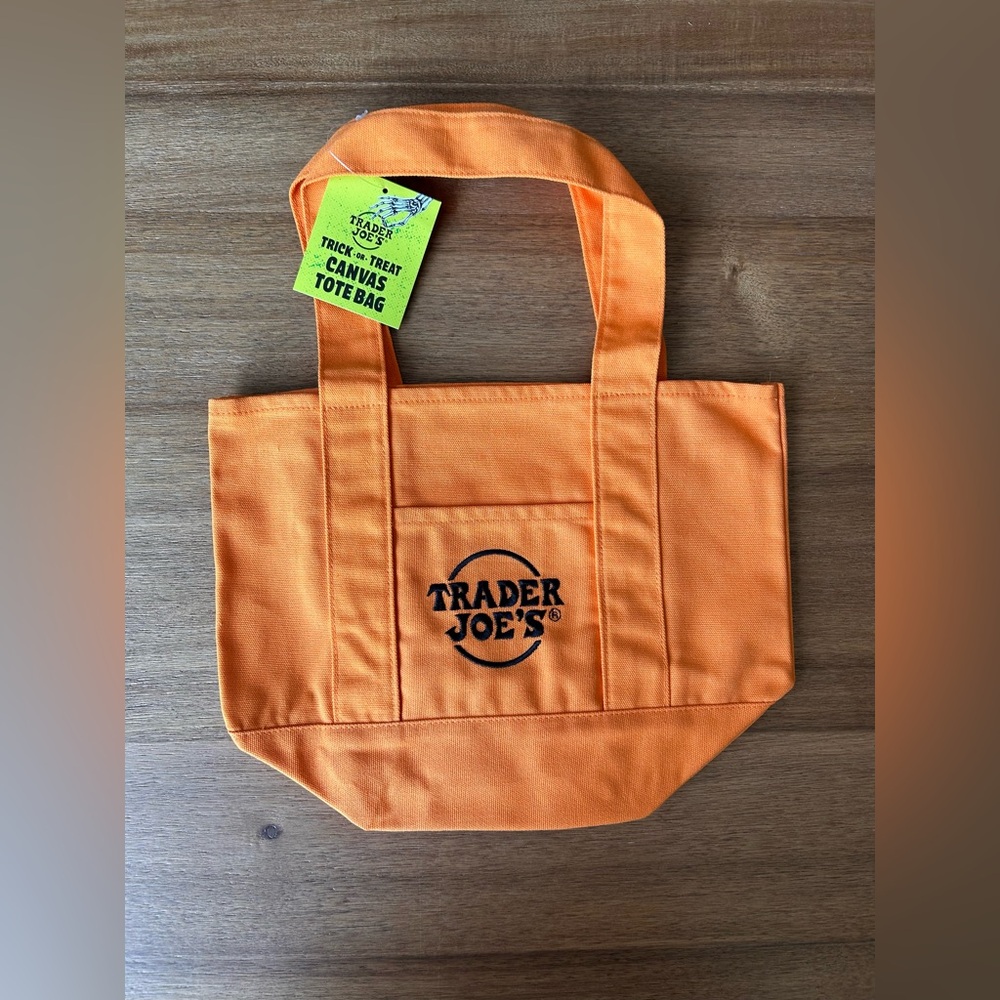 NWT Trader Joe’s Halloween Mini Tote Bag [Orange]